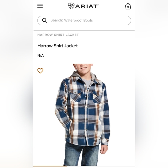 Ariat Harrow Shirt Jacket - Picture 1 of 12